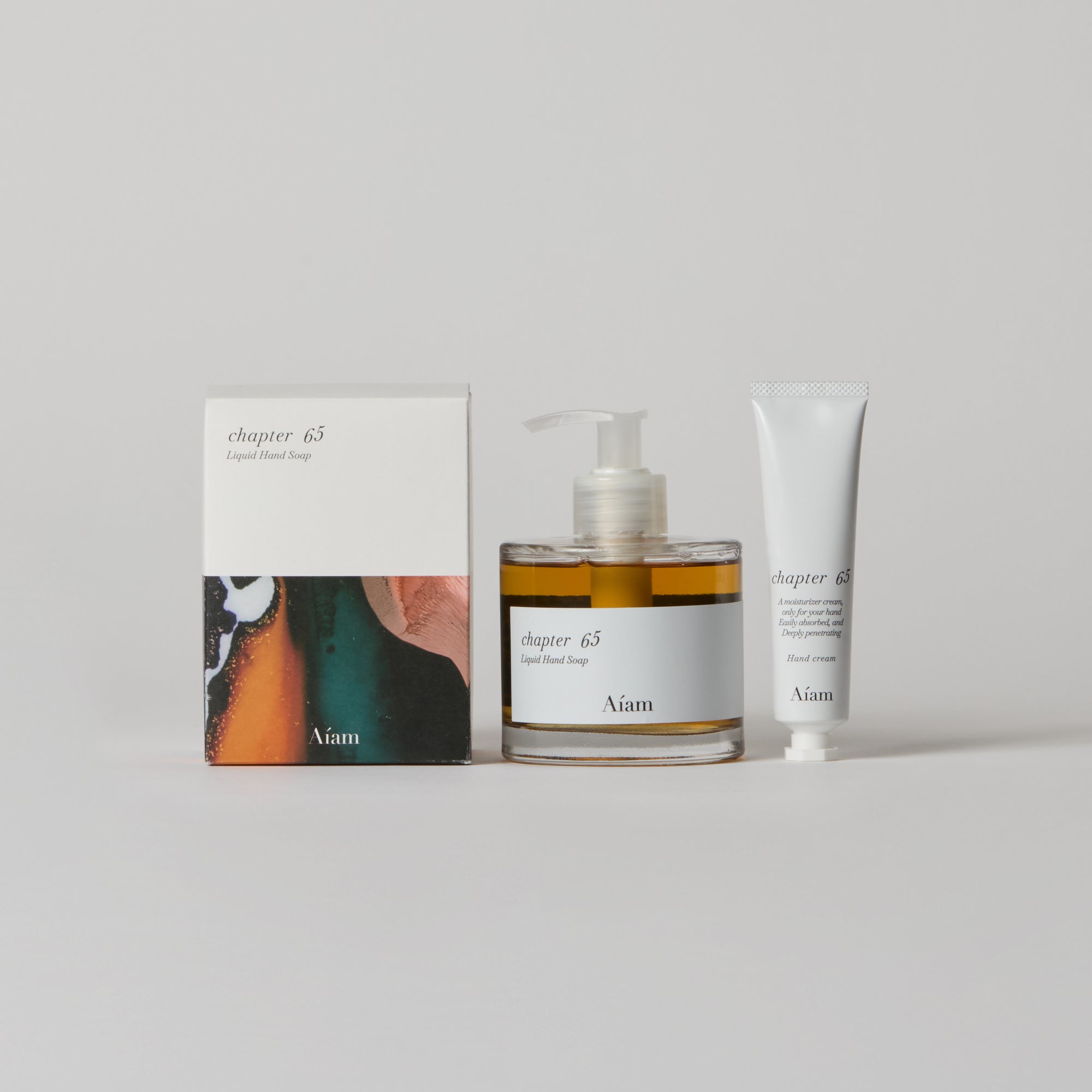 ハンドケアキット ハンドクリーム チャプター65 × リキッドハンドソープ チャプター65 キット Aiam OFFICIAL ONLINE STORE